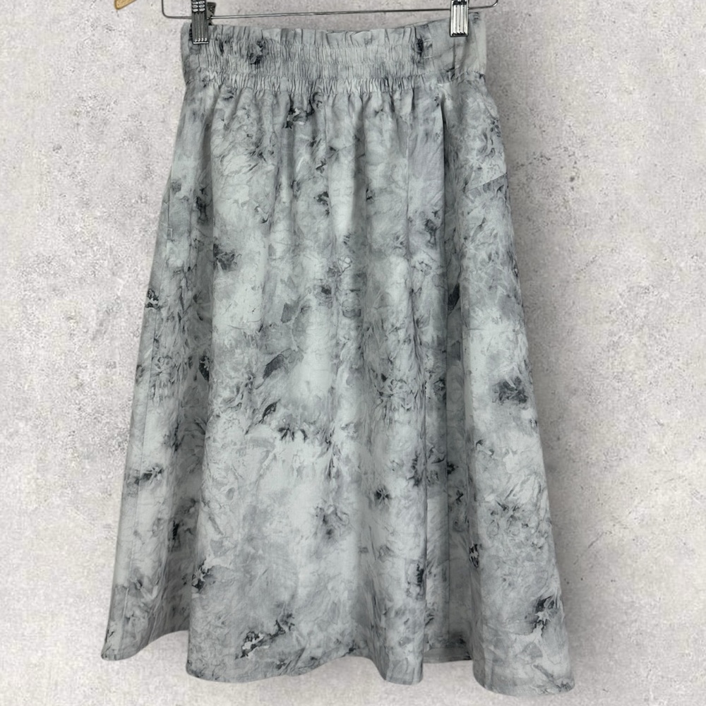 Lululemon Lightweight Pull On Super High Rise Midi Skirt Aquila Rhino Grey Sz 4